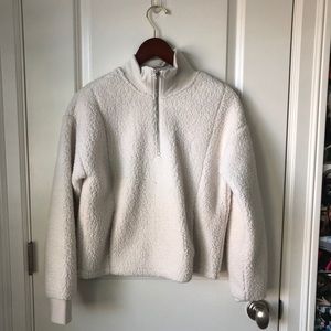 Banana Republic Quarter Zip Sherpa